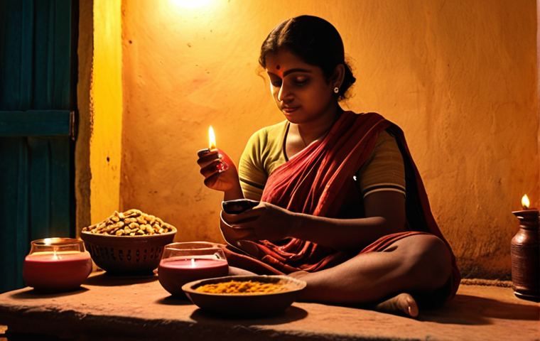 **Image Prompt:** A warmly lit, traditionally decorated Bengali home setting at dusk. A person is seated comfortably, holding a small, earthy clay glass containing a local Bengali wine. A few local snacks like `bhaja` or `telebhaja` are arranged nearby. Soft, ambient lighting with candles create a relaxing atmosphere.